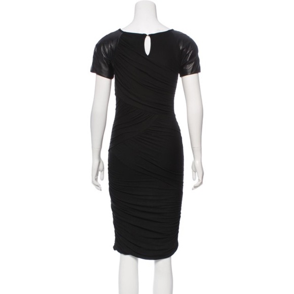 Elizabeth & James Black Draped Bodycon Dress - Picture 2 of 8